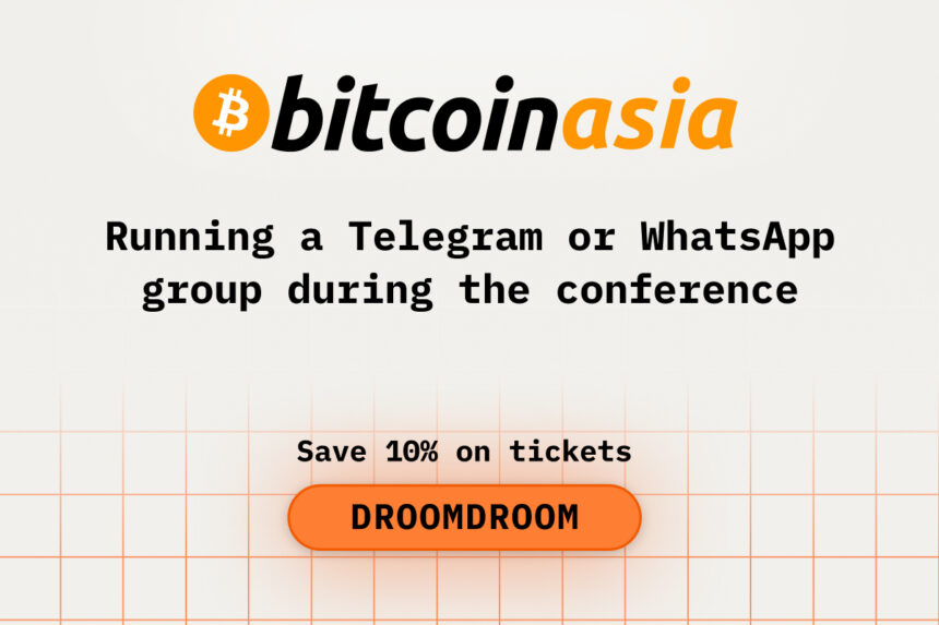 Running a Telegram or WhatsApp Group During the Bitcoin Asia Conference